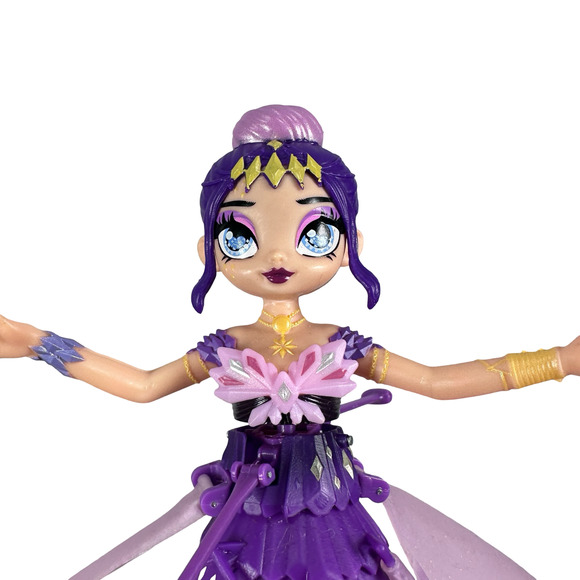 Hatchimals Pixies Crystal Flyers Pink Purple Magical Flying Pixie Dolls Lot of 2 - Picture 3 of 5